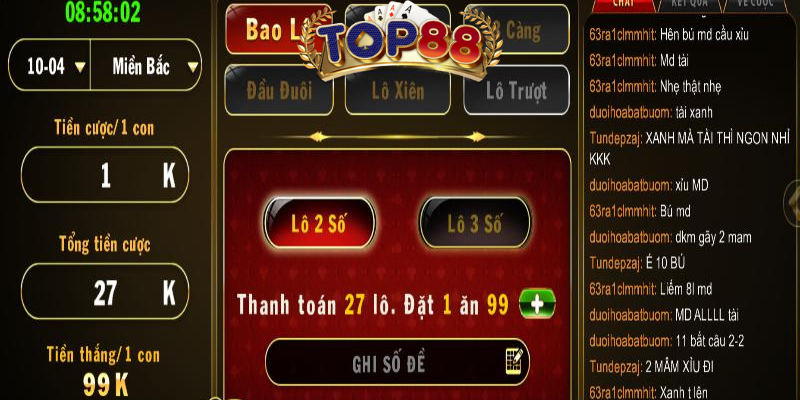 Hướng Dẫn Chơi Lô Đề Tại Top88